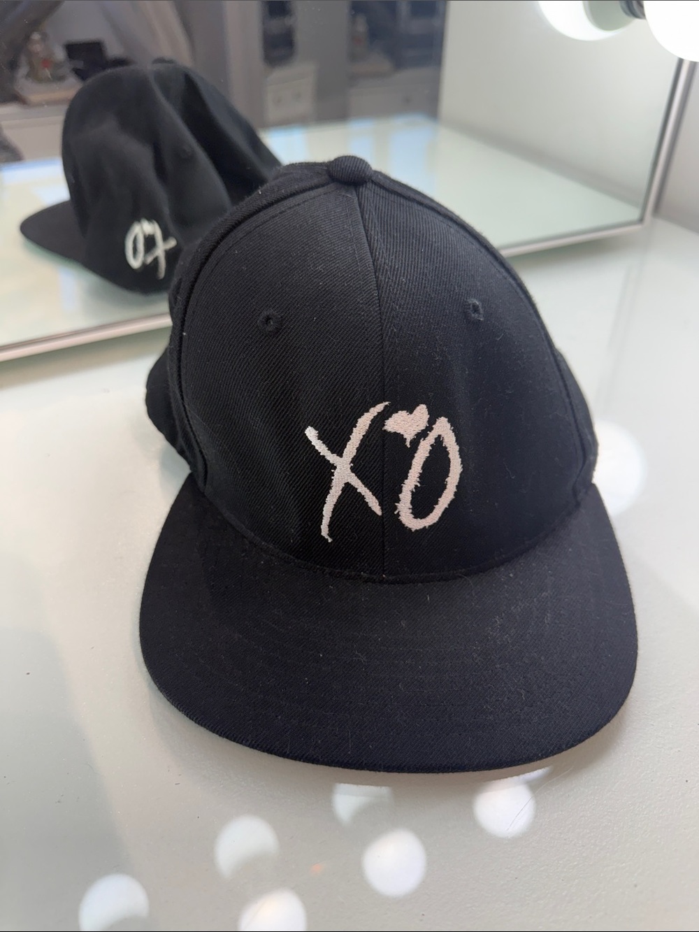 XO The Weeknd Black White Baseball Cap SnapBack – Embroidered Logo